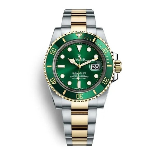 Luxury Submariner Green Dial Dual Tone Watch(Refurbished)