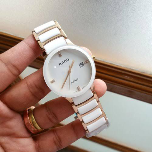 LUXURY WATCH CENTRIX FULL WHITE WITH GOLDEN(Refurbished)