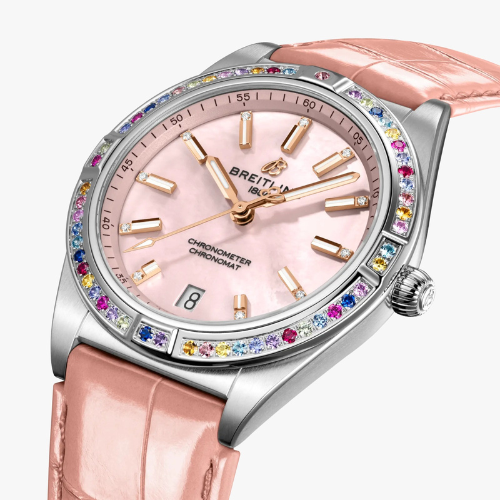 Designer Chronomat Women 36 South Sea Pink(Refurbished)