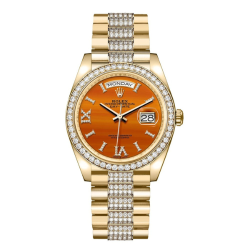 Luxury Day-Date 36 Carnelian Dial Yellow Gold(Refurbished)