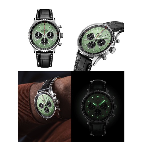 Luxury Watch Stylish Navitimer B01 Black Green(Refurbished)