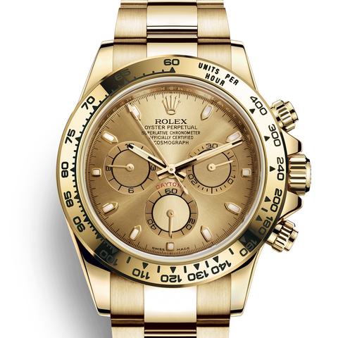 Luxury Watch Daytona Oyster, 40 Mm, Full Gold(Refurbished)